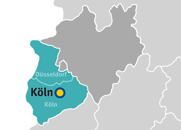 Zuständigkeitsbereich der Bezirksdirektion Köln