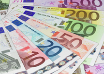Fächer aus Euro-Banknoten