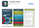 Screenshot der Mutual Vision Zero App im AppStore