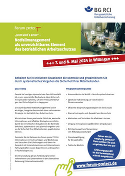 Flyer zum Forum protecT