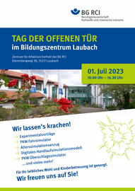 Plakat Tag der offenen Tür am 1. Juli 2023 in Laubach