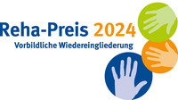 Logo Reha-Preis 2024 für vorbildliche Wiedereingliederung