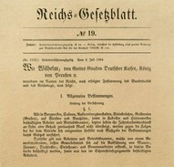 Der Erlass zur "Förderung des Wohles der Arbeiter" ebnete 1885 den Weg zur Gründung der Berufsgenossenschaften.