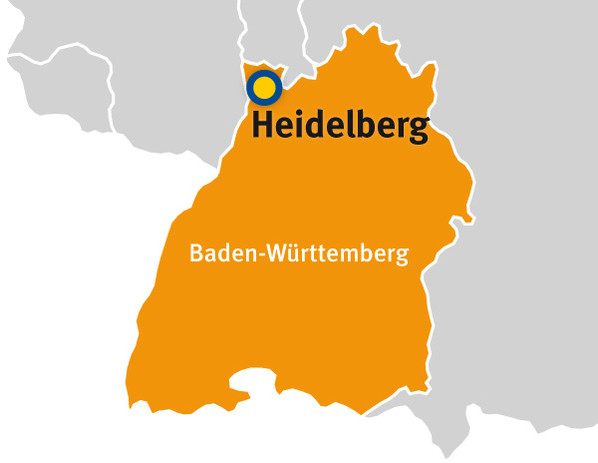 Zuständigkeitsbereich der Bezirksdirektion Heidelberg
