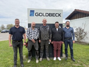 Gruppenfoto der Sicherheitsakteure der Firma Goldbeck.