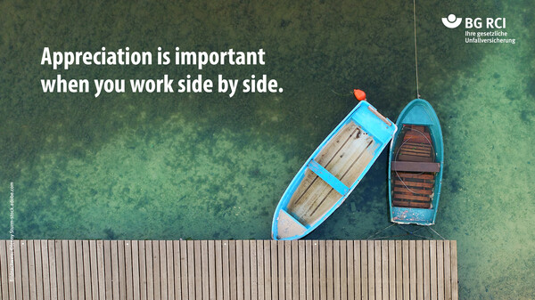 Appreciation is important when you work side by side.